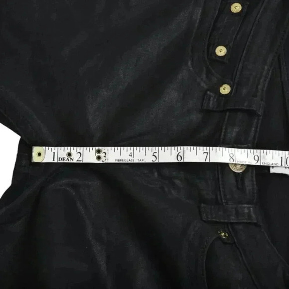 True Religion Halle Coated Black Jeans Mid Rise Skinny size 29 - Picture 10 of 11